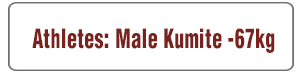 Male Kumite -67