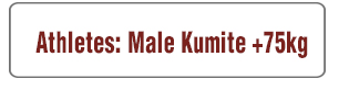 Male Kumite +75