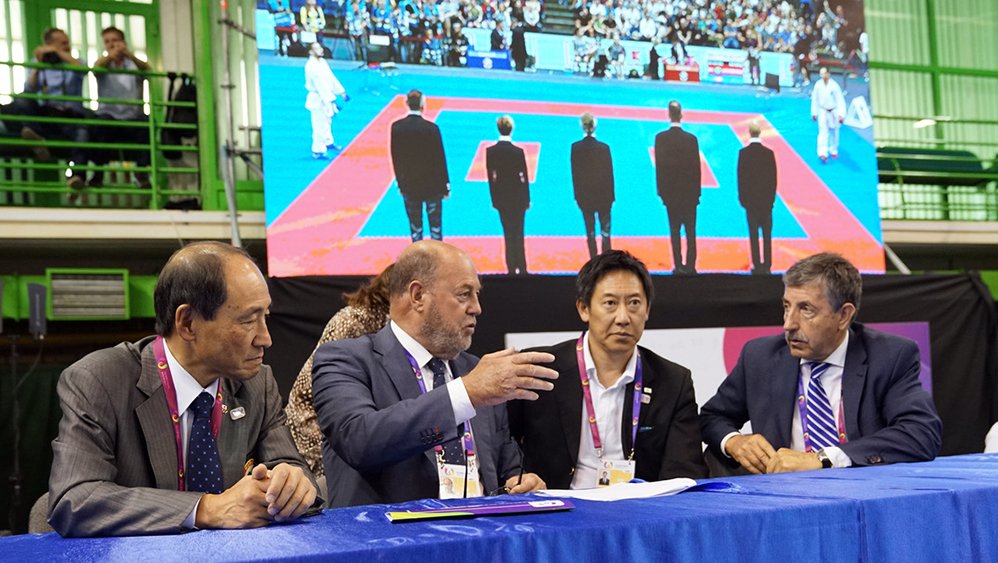 Top sports authorities visit Karate competition at The World Games